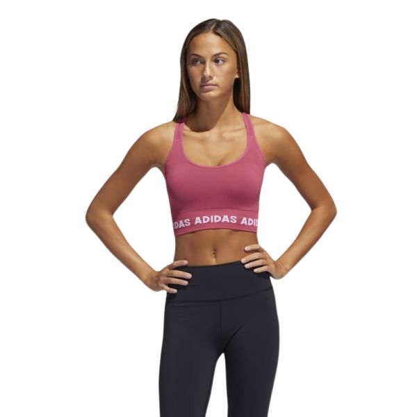 Дамски сутиен Adidas Training Aeroknit bra - wild pink