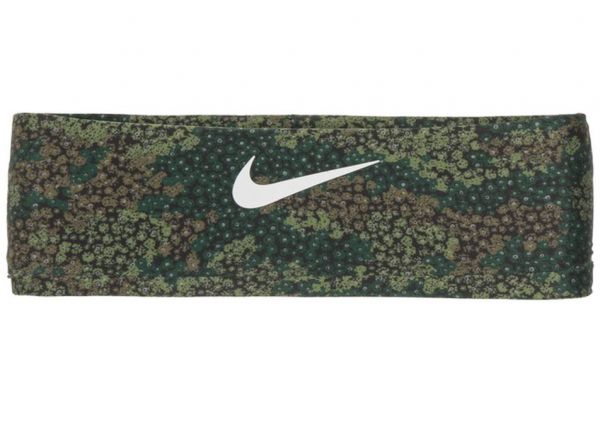 Páska Nike Dri-Fit Fury Headband 3.0 Printed - treeline/midnight navy/whi