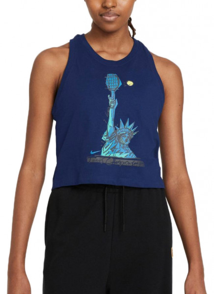 Dámský tenisový top Nike Court Dri-Fit Tank NYC Liberty W - binary blue
