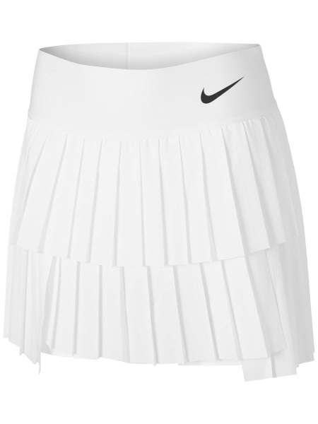 Naiste tenniseseelik Nike Court Dri-Fit Advantage Skirt Pleated W - white/white/black