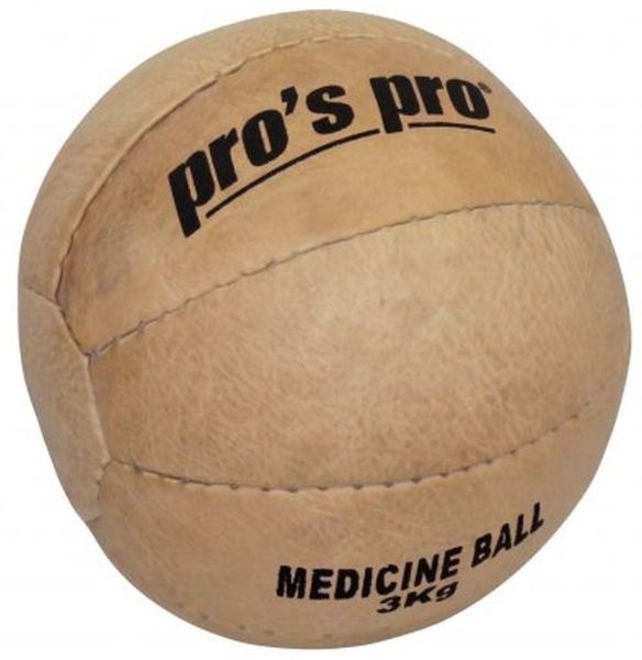 Медицинска топка Pro's Pro Medizinball Leder 3 kg