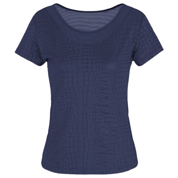 Marškinėliai moterims EA7 Woman Jersey T-shirt - fancy navy blue
