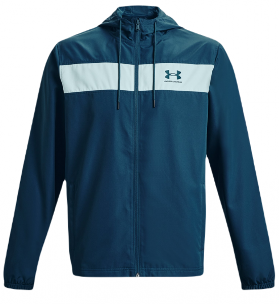 Tenisa jaka vīriešiem Under Armour Men's UA Sportstyle Windbreaker Jacket - petrol blue/fuse teal