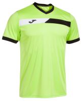 Herren Tennis-T-Shirt Joma Court Short Sleeve T-Shirt - Grün, Schwarz, Weiß