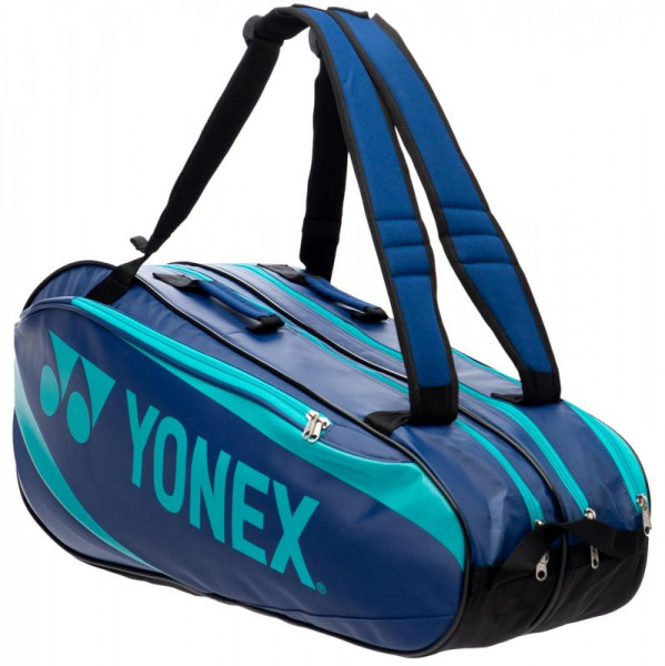  Yonex Racquet Bag 6 Pack - aquablue/navyblue