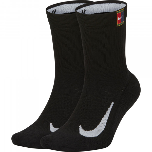 Čarape za tenis Nike Multiplier Crew 2PR Cushion - black/black