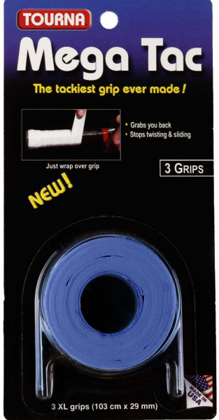 Grips de tennis Tourna Mega Tac XL 3P - blue