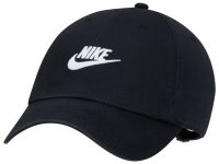 Czapka tenisowa Nike Club Unstructured Futura Wash Cap - black/white