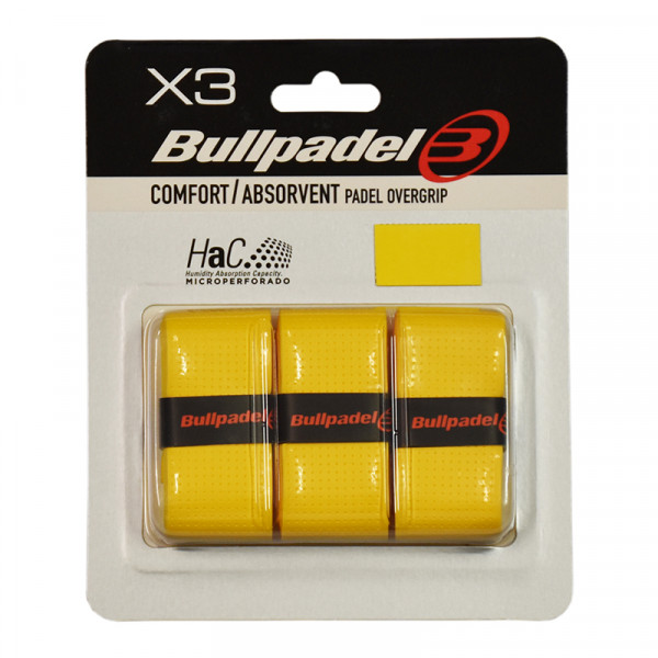 Omotávka Bullpadel HaC Overgrip GB 1201 3P - amarillo