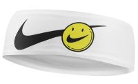 Stirnband Nike Dri-Fit Fury Headband 3.0 Printed - white/opti yellow/black