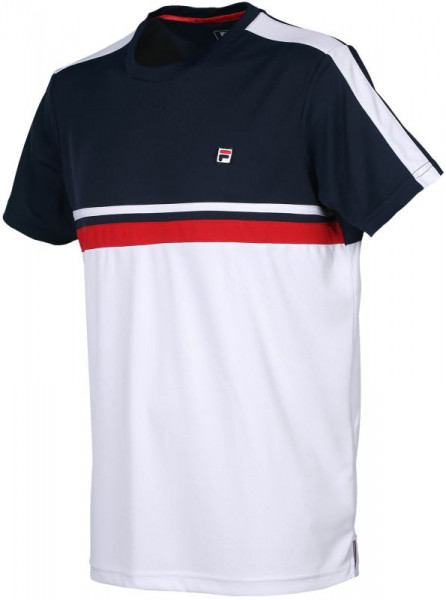  Fila Shirt Sid - white/peacoat blue/fila red