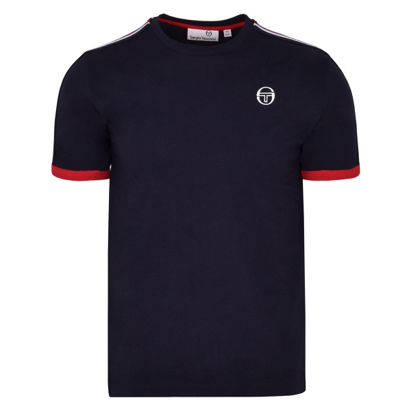 Herren Tennis-T-Shirt Sergio Tacchini Norto T-shirt - navy/red