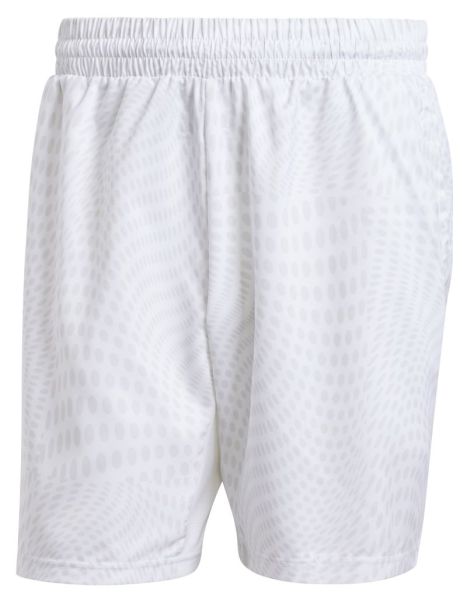 Herren Tennisshorts Adidas Club Graphic Tennis - Weiß