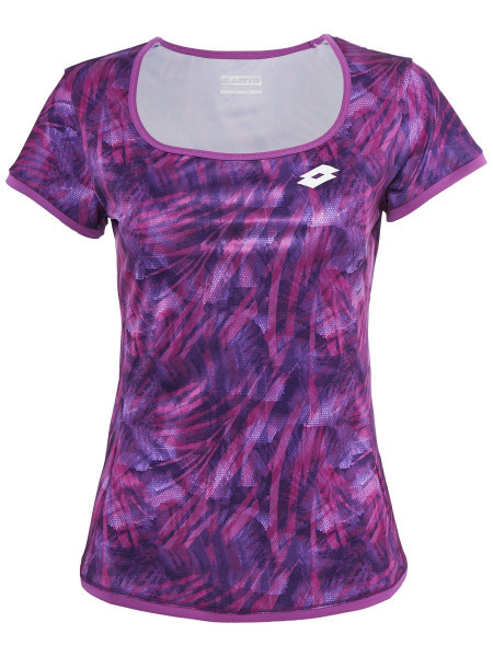 Damski T-shirt Lotto Top Ten W Tee PRT PL - purple willow
