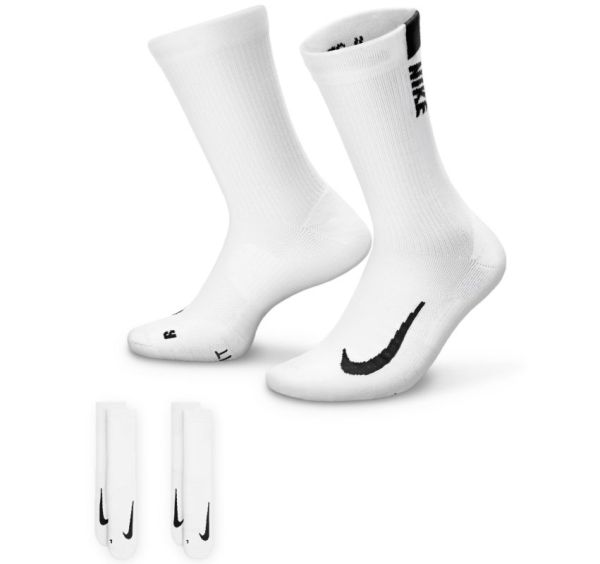 Čarape za tenis Nike Multiplier Crew 2P - Bijel