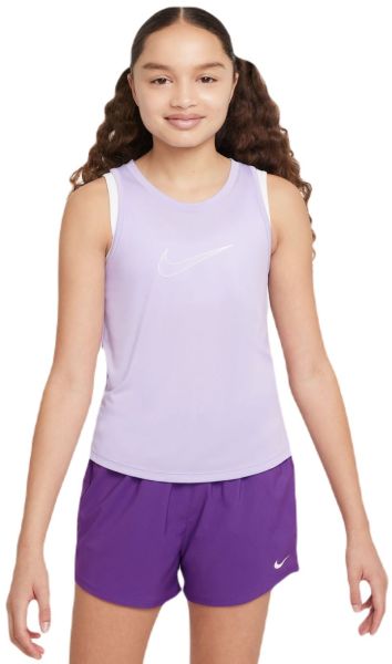 Maglietta per ragazze Nike Kids Dri-Fit One Training Tank - hydrangeas/white