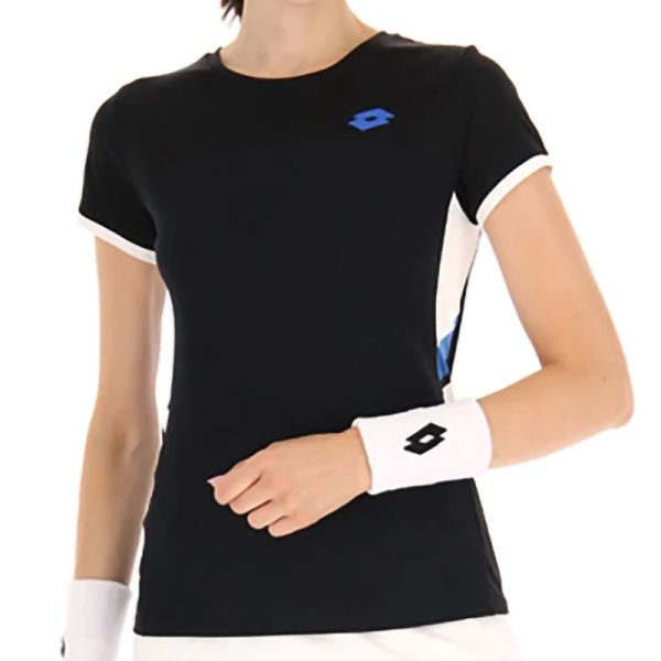 Tenisa T-krekls sievietēm Lotto Squadra III Tee - all black