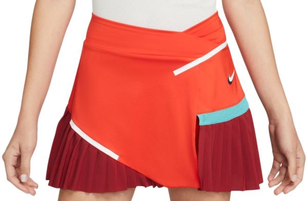 Dámská tenisová sukně Nike Dri-Fit Spring Court Skirt W - habanero red/pomegranate/white