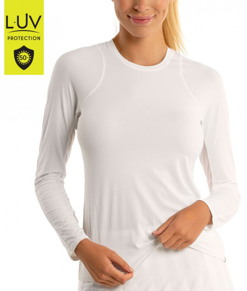 Camiseta de manga larga para mujer Lucky in Love Luv Breeze L/S Crew Women - white