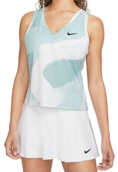 Damen Tennistop Nike Court Dri-Fit Victory Tank - white/black