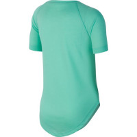 Marškinėliai mergaitėms Nike SS Trophy GFX Top G - emerald rise/midnight turq Marškinėliai mergaitėms Nike SS Trophy GFX Top G - emerald rise/midnight turq