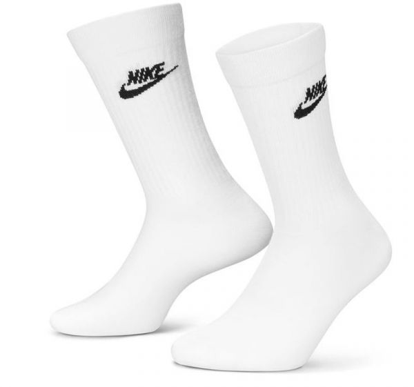 Teniso kojinės Nike Sportswear Everyday Essential Crew 3P - white/black
