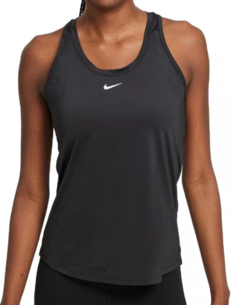 Women's top Nike Dri-Fit One Slim Tank W - black/white