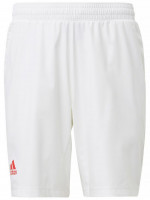 Shorts de tennis pour hommes Adidas Ergo Short ENG M - white/scarlet