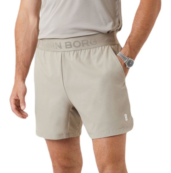 Męskie spodenki tenisowe Björn Borg Ace Short Shorts - beige