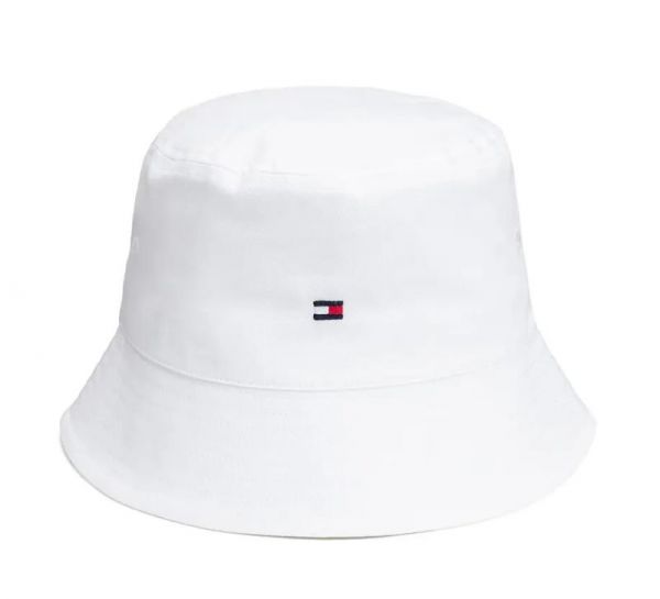 Casquette de tennis Tommy Hilfiger Essential Flag Bucket Women - white