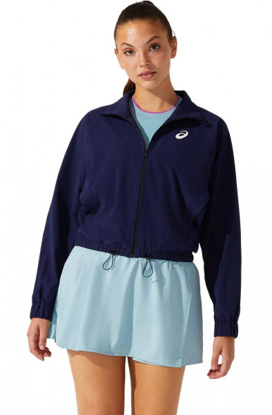 Damen Tennissweatshirt Asics Match W Woven Jacket - peacoat