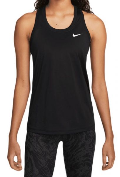 Naiste tennisetopp Nike Dri-Fit Racerback Tank - black/white