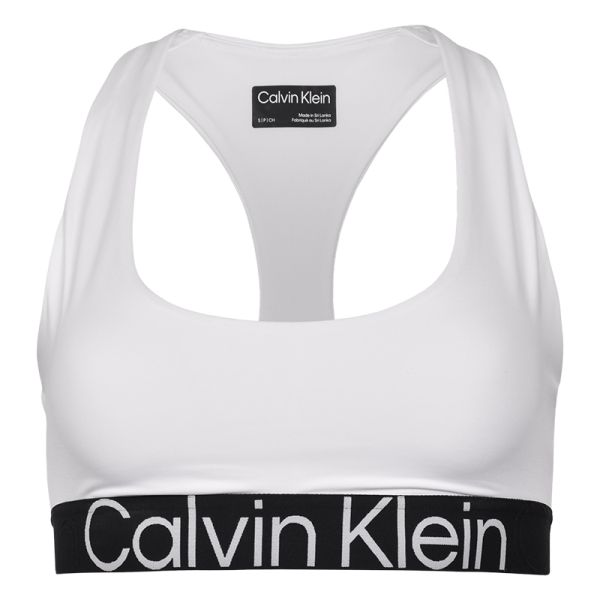 Women's bra Calvin Klein Medium Support Sports Bra - bright white, Tennis  Zone