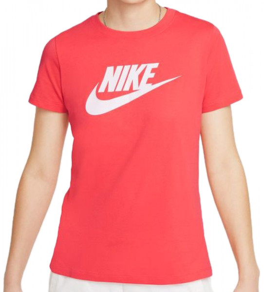 Tenisa T-krekls sievietēm Nike Sportswear Essential W - magic ember/white
