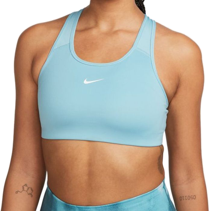 Women's bra Nike Swoosh Bra Pad W - worn blue/white, Tennis Zone