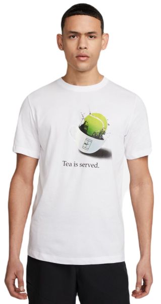 Herren Tennis-T-Shirt Nike Dri-Fit Tennis T-Shirt - white