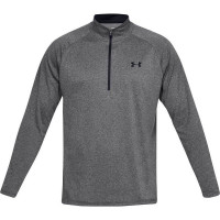 Teniso marškinėliai vyrams Under Armour UA Tech 2.0 1/2 Zip - carbon heather/black