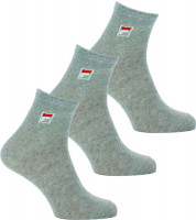 Tenisa zeķes Fila Quarter Plain Socks F9303 3P - grey