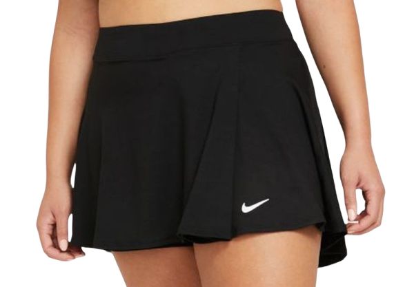 Naiste tenniseseelik Nike Court Dri-Fit Victory Flouncy Skirt Plus Line - black/black