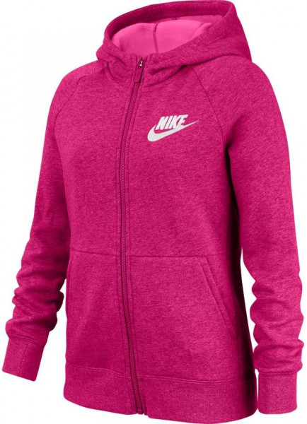  Nike Swoosh Full Zip - fireberry/heather/white
