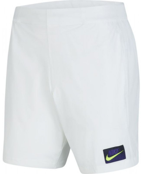  Nike Court Flex Short NY NT AOP - white/volt