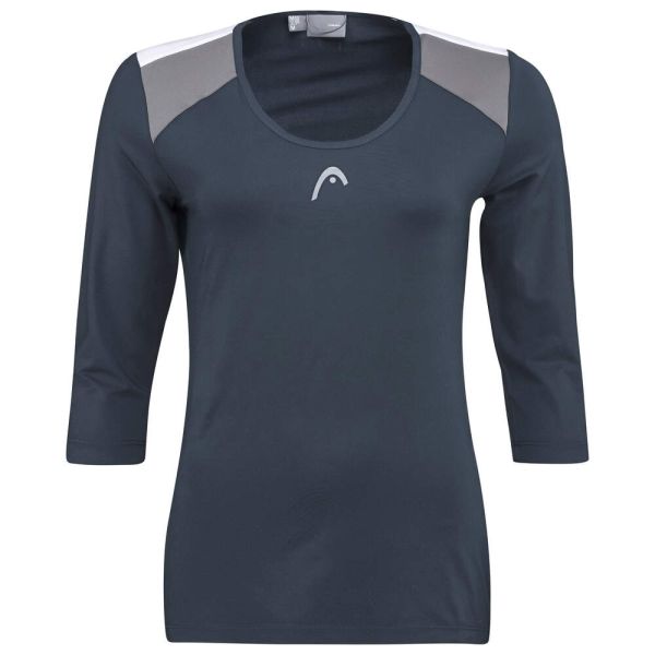 Women's long sleeve T-shirt Head Club 22 Tech 3/4 Shirt - navy