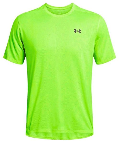Herren Tennis-T-Shirt Under Armour UA Tech Vent Geode Short Slelve - high vis yellow/black