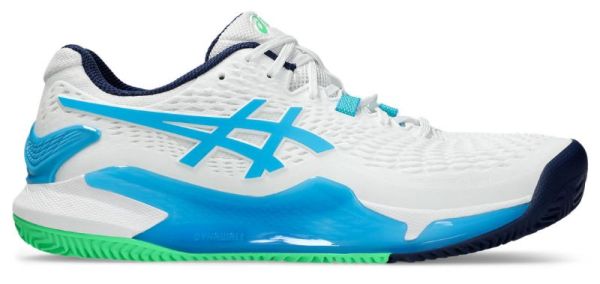 Men’s shoes Asics Gel-Resolution 9 Clay - Turquoise, White