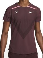 Teniso marškinėliai vyrams Nike Court Dri-Fit Advantage Rafa Top - burgundy crush/pink gaze/white