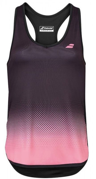 Top de tenis para mujer Babolat Compete Tank Top Women - black/geranium pink