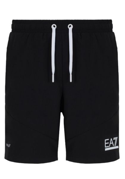 Herren Tennisshorts EA7 Man Woven Shorts - black