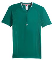 Men's Polo T-shirt Wilson Players Seamless Zip Henley 2.0 - field green