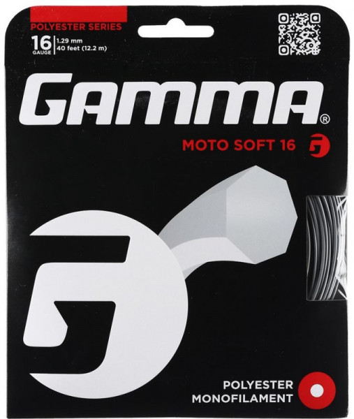 Tenisz húr Gamma MOTO Soft (12.2 m) - grey