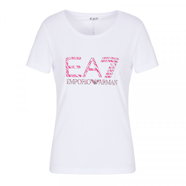 Marškinėliai moterims EA7 Women Jersey T-Shirt - white